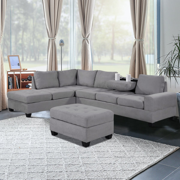 Wade Logan® Convertible Sectional Sofa With Reversible Chaise_9